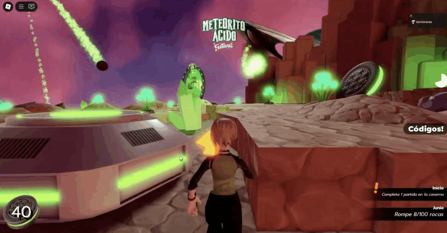 Meteorito Ácido — mundo de Roblox creado por Kidscorp para Galletas Festival
