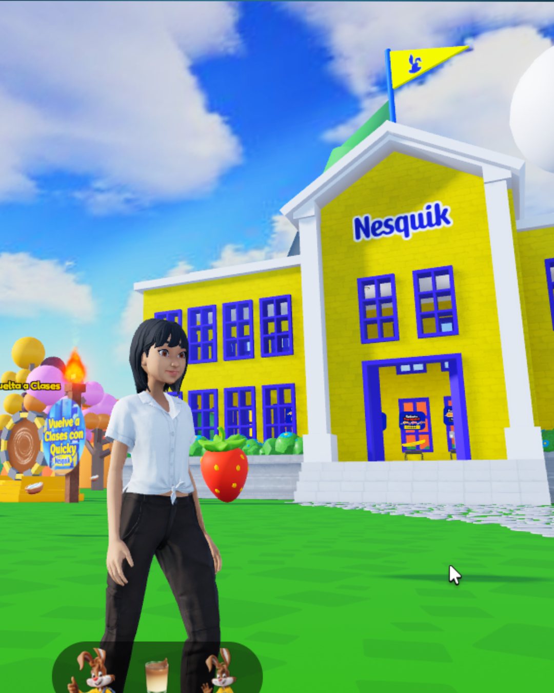 Nesquik school world inside Roblox, Chile